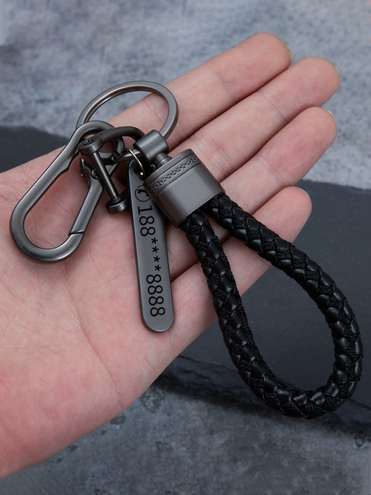 Men Fancy Anti-Lost Ornaments Car Key Ring