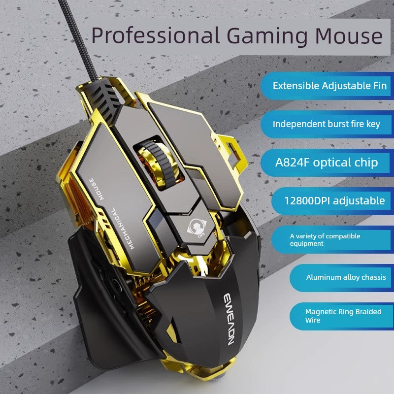 Forerunner E-Sports Games Metal Mechanical CSGO Mouse