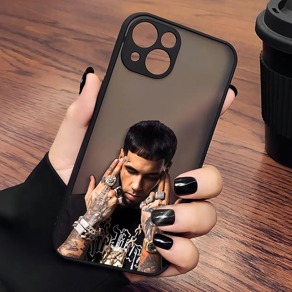 Anuel AA rapper Hot Phone Case For iPhone 15 14 13 12 11 Mini Pro Max X XR XSMax 7 8 Plus Matte Transparent Back Cover