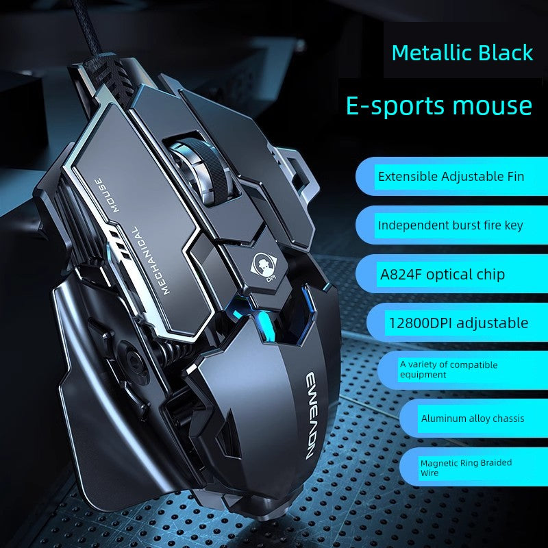 Forerunner E-Sports Games Metal Mechanical CSGO Mouse